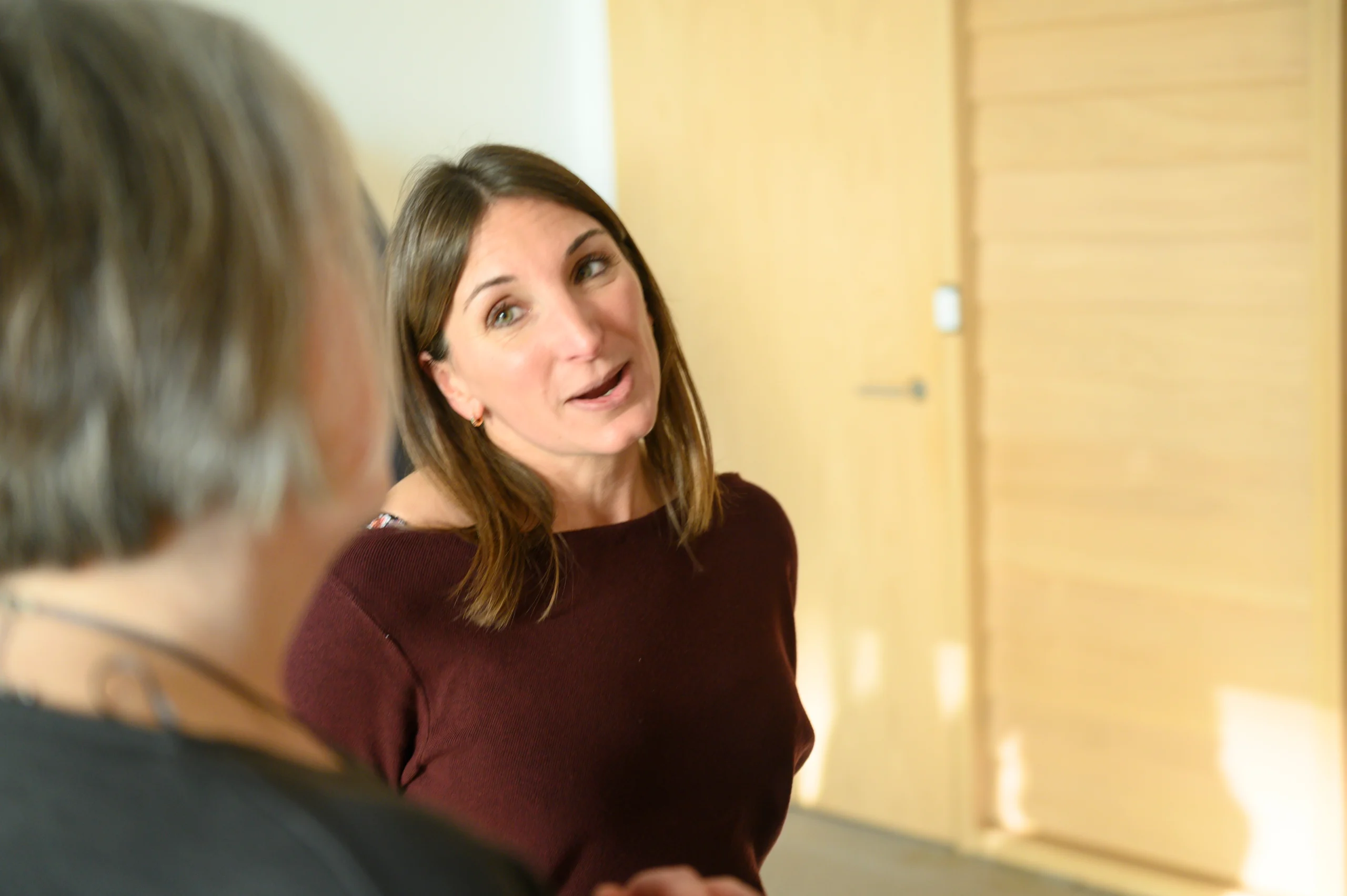 Fun conversation between 2 members of staff