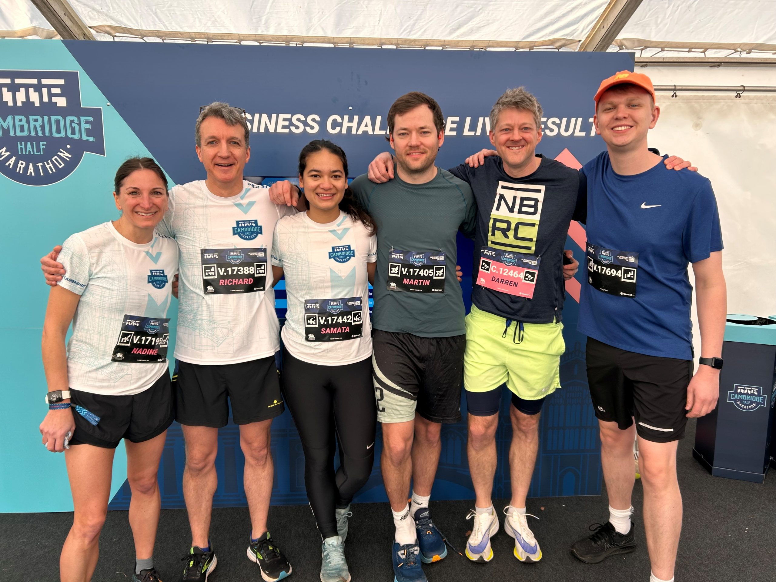 Team Apollo after completing the Cambridge Half Marathon in March 2025