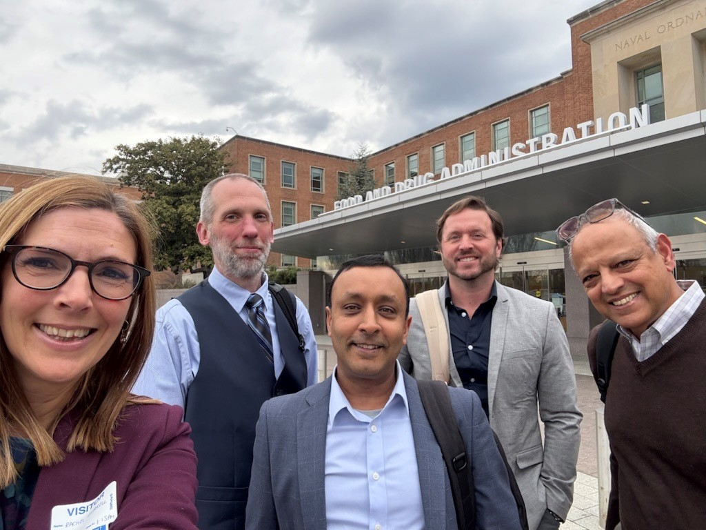 Members of Apollo team outside the FDA building in the US